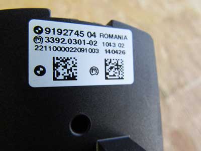 BMW Headlight Fog Light Control Switch Unit 61319192745 F10 F12 F01 F25 F26 5, 6, 7, X Series6